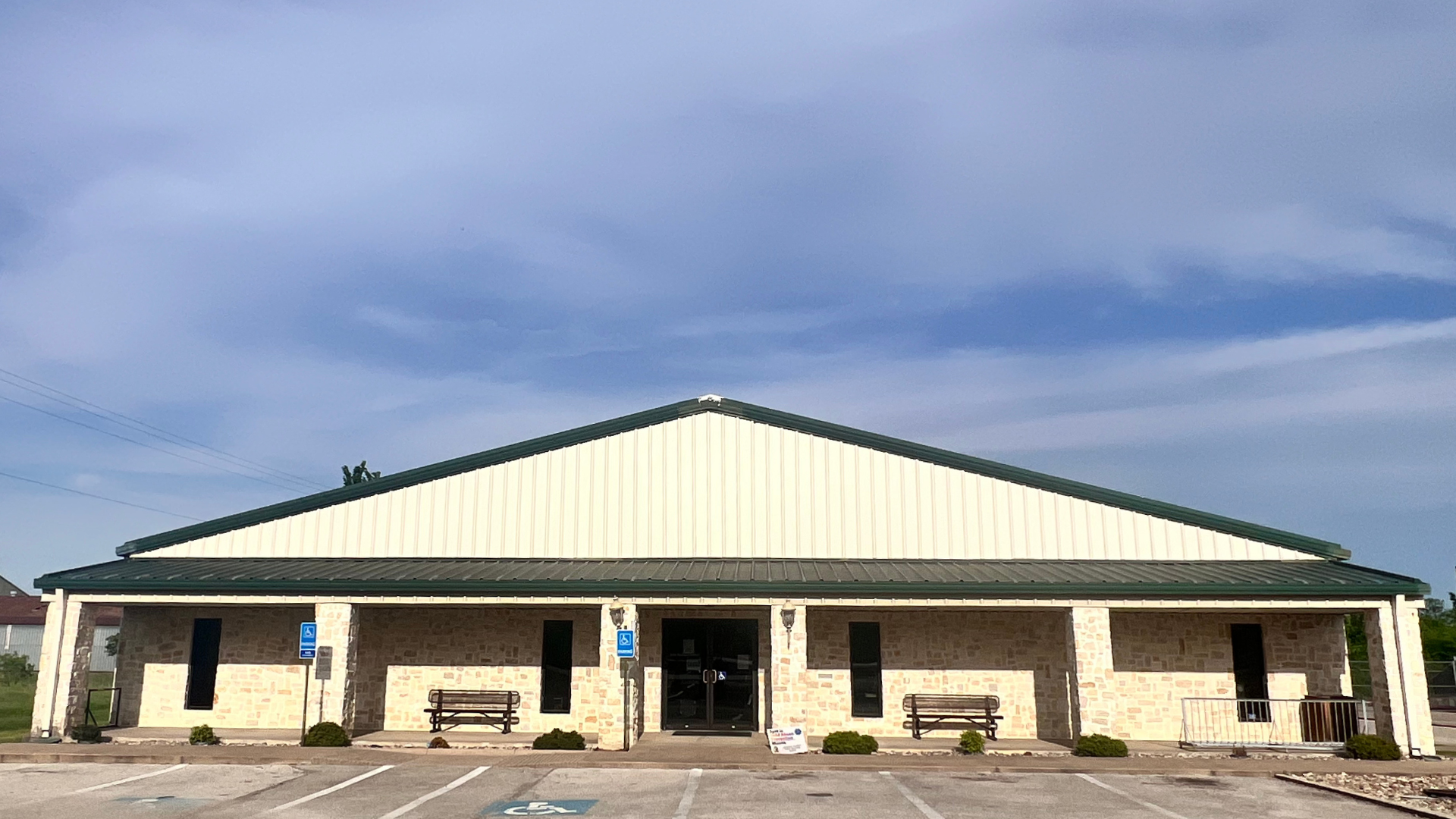 Photo of the exterior of the Library building