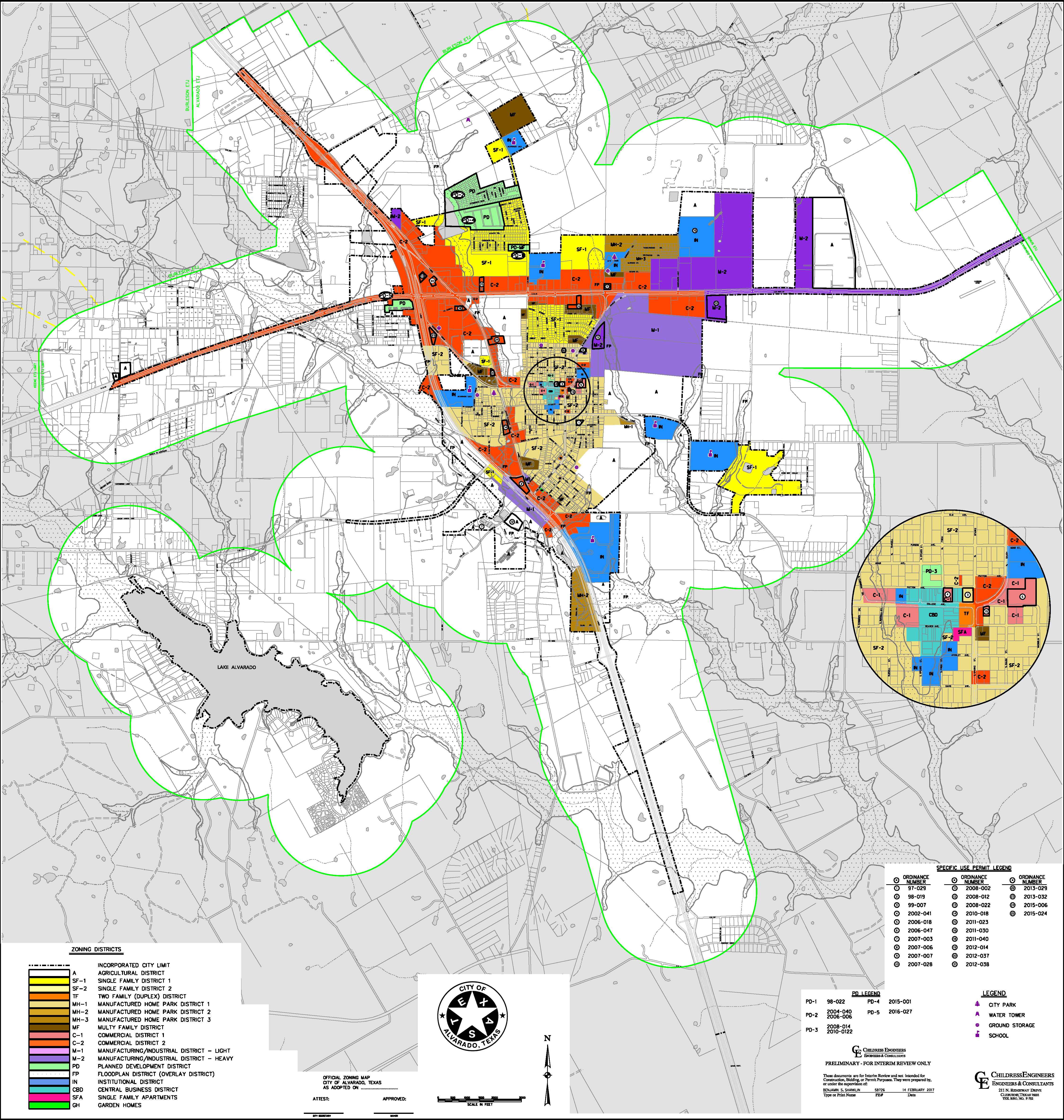 Unofficial Zoning Map 2017
